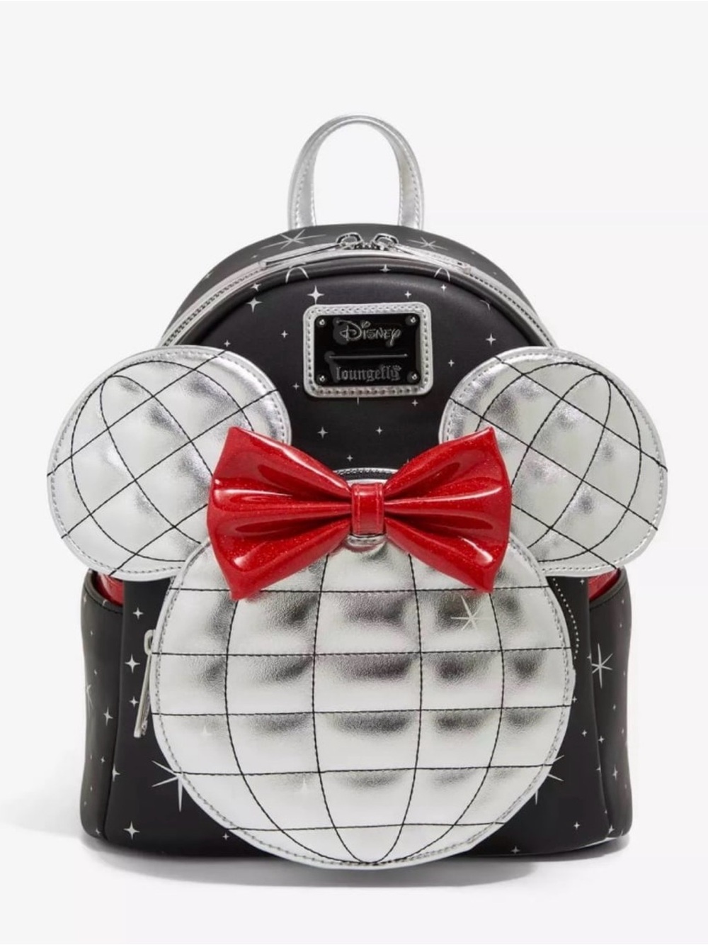 Loungefly Disney Minnie Mouse Disco Metallic Mini Backpack NWT